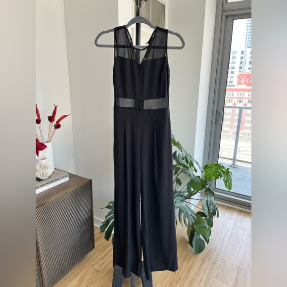 XOXO Mesh Jumpsuit - Picture 1 of 3